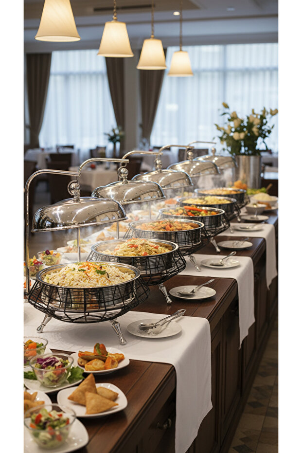 سخان بوفية صحن تقديم الطعام 8 لتر - 7