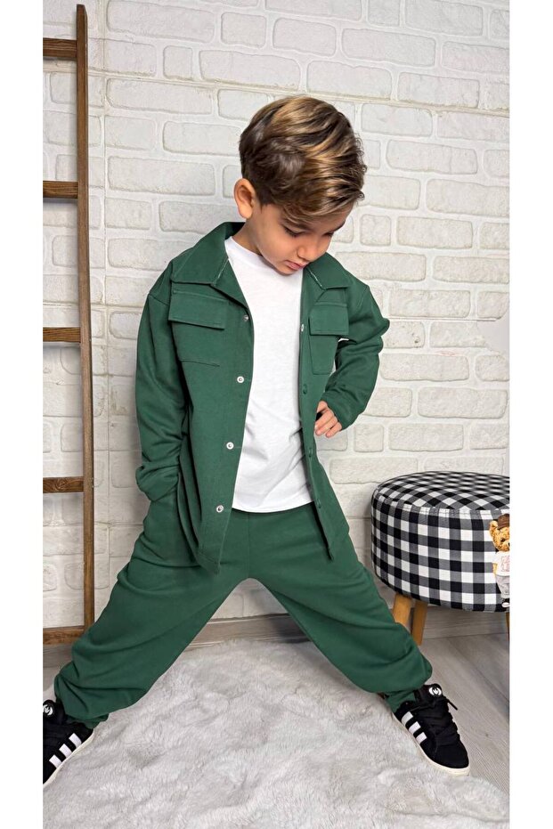 SET TRIPLU VERDE BASIC PENTRU BĂIEȚI - 2