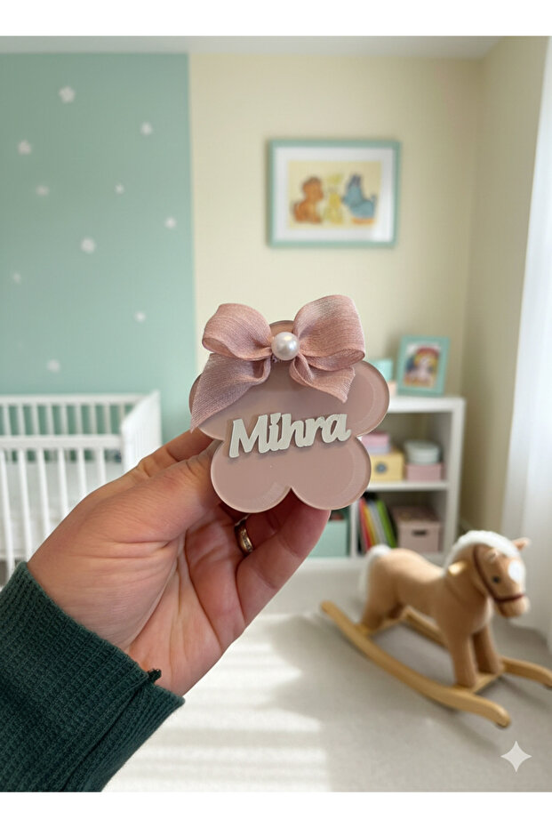 Flower Model Powder Bow Gift Baby Magnet (10 Pieces)