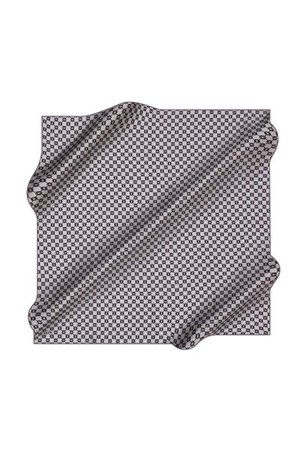 Silk Scarf - 8991701-372 Gray Sura