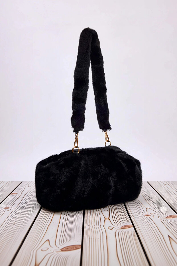 حقيبة نسائية بحزام كتف بنمط عادي ومقسمة إلى جزء واحد، ذات ملمس ناعم وهيكل مدمج - 4