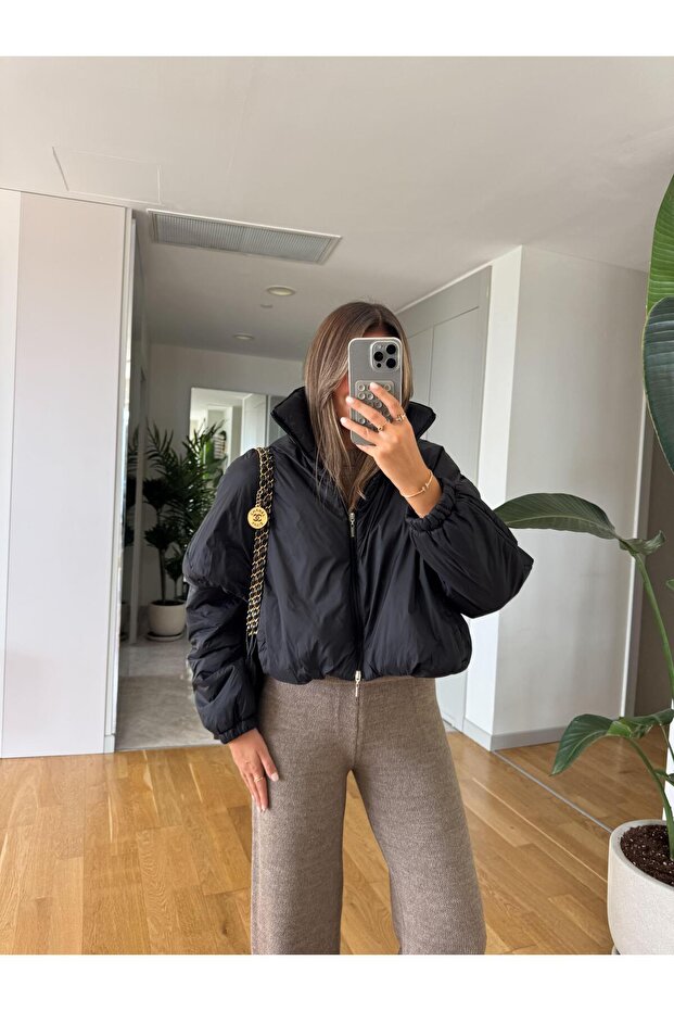 Short Inflatable Bomber Jacket - 2