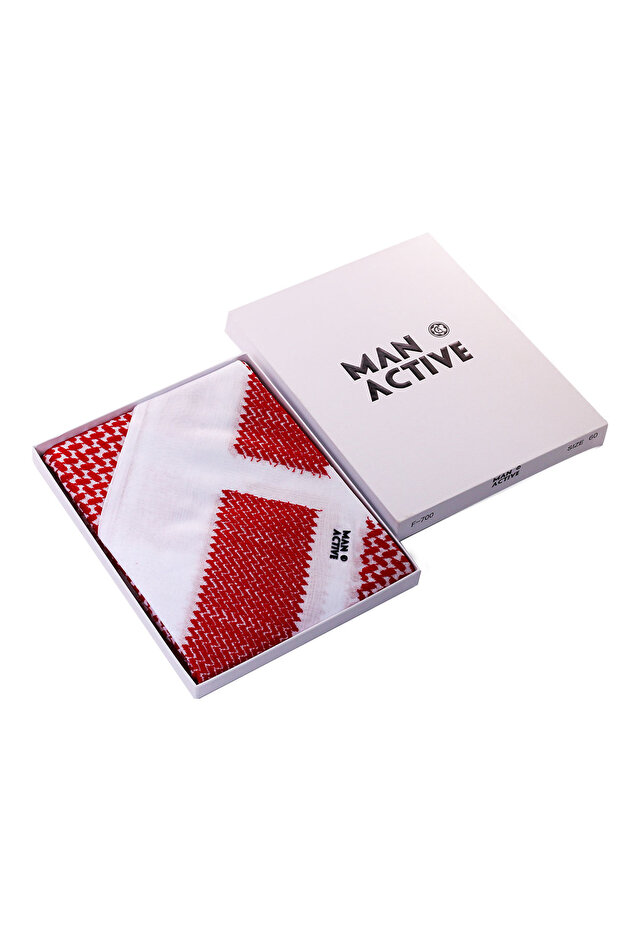 شماغ MAN ACTIVE أحمر مودرن