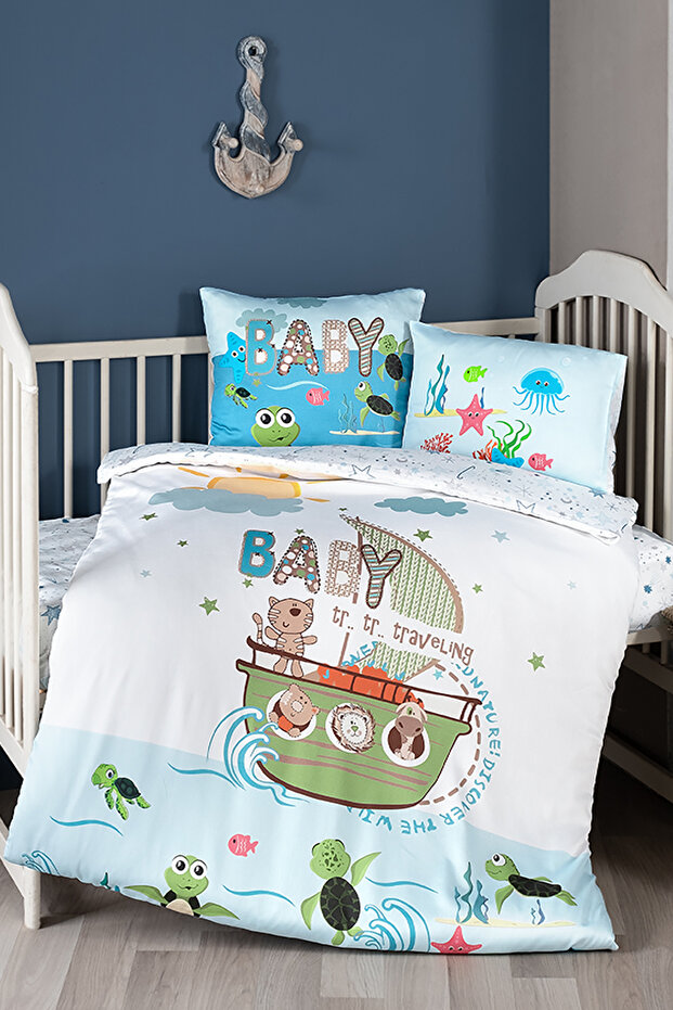 Discover 100% Cotton Digital Printed Baby Duvet Cover Set