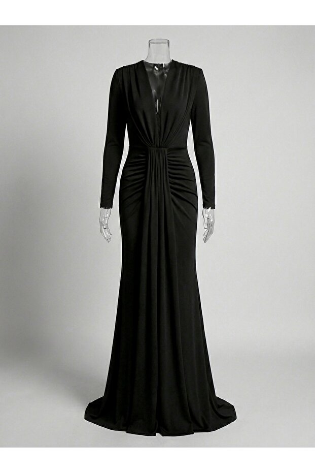 Tasarımı Venezia abiye elbise - 3