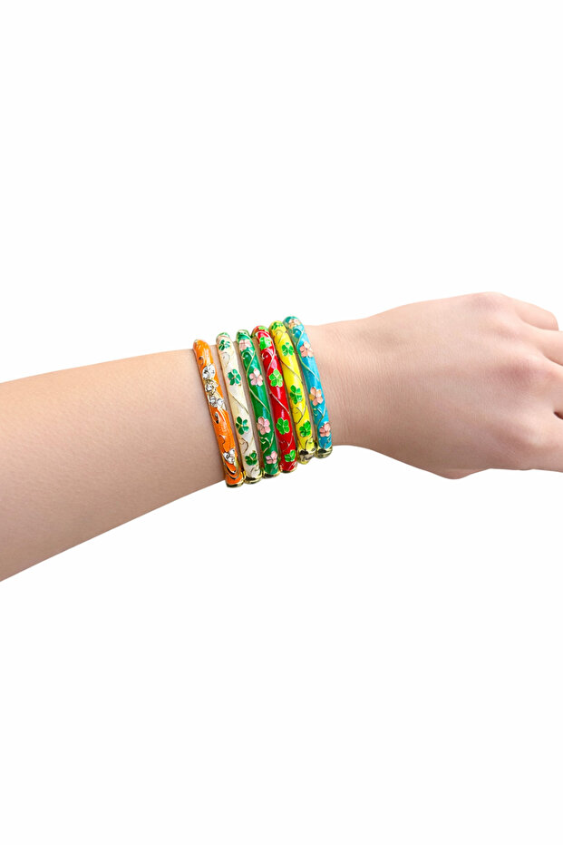 Mineli Çelik Kelepçe Bileklik - 1