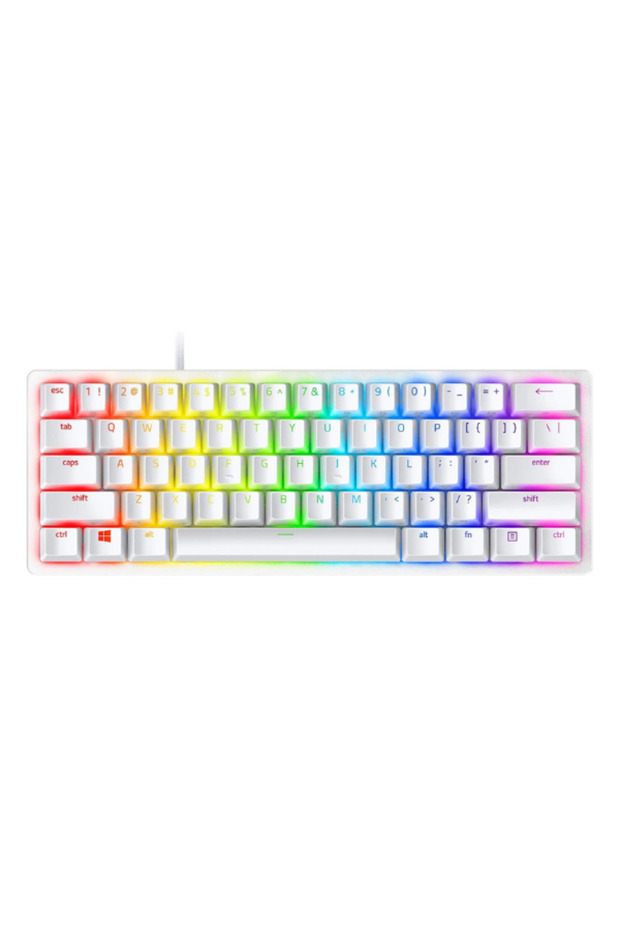 Huntsman Mini 60 Percent Gaming Keyboard with Optical Switches and RGB Lighting