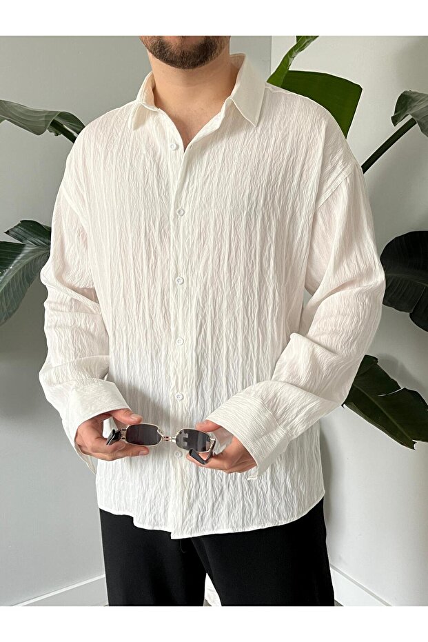 Modal Oversize Gömlek - 1