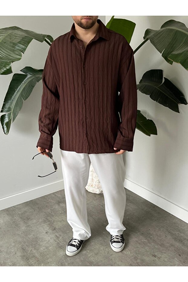 Modal Oversize Gömlek - 3