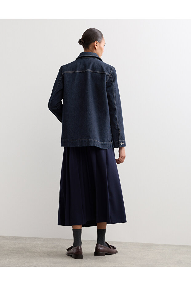 Denim Trucker Ceket - 4