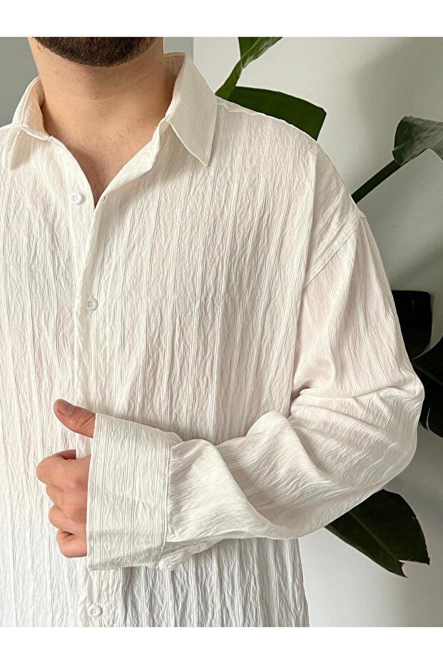 Modal Oversize Gömlek - 3