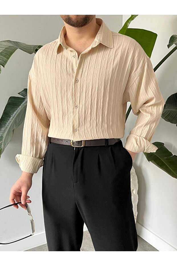 Modal Oversize Gömlek - 3