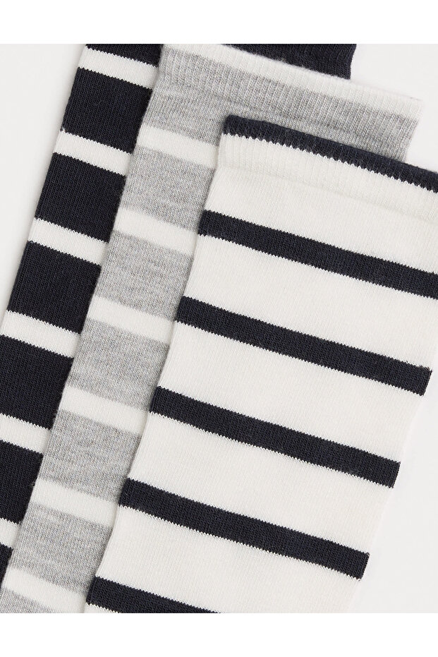 3'lü Çizgili Çorap - 2