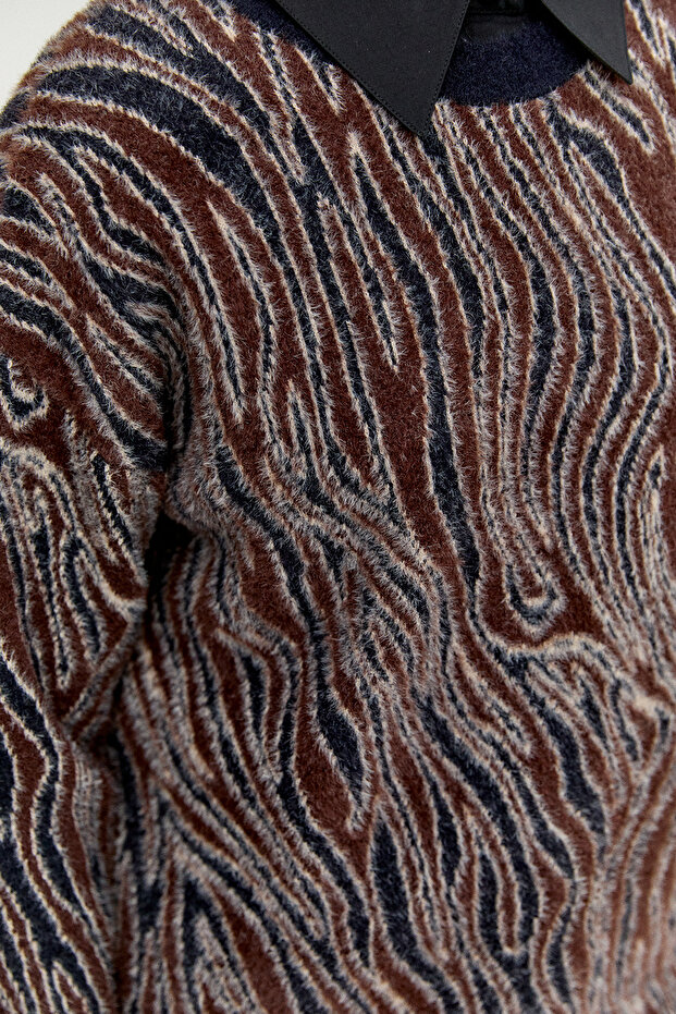 Desenli Triko Tunik - 5