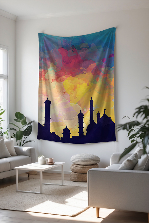 Islamic Wall Covering Decorative Modern Colorful Designs Peaceful Wall Covering