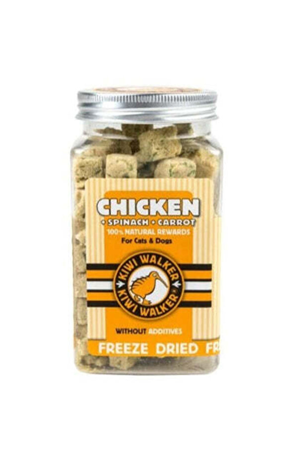 Freeze Dried Chicken+Spinach+Pumpkin Cat & Dog Treats - CHICKEN/100G