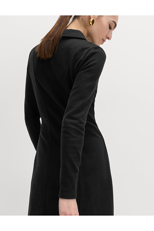 Pamuk Karışımlı Mini Elbise - 3