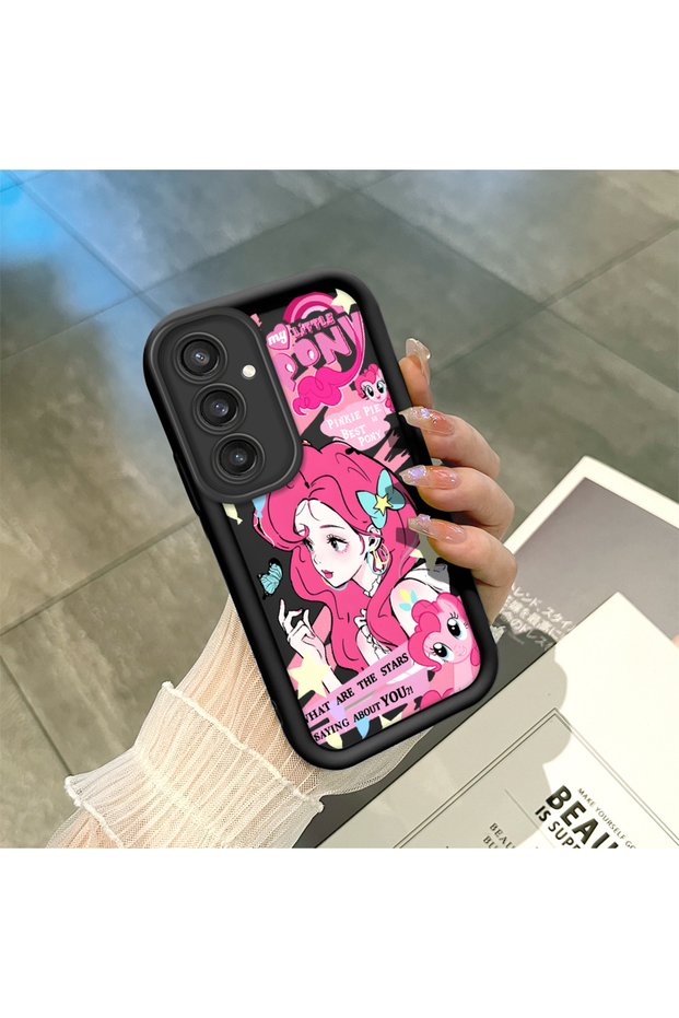 Samsung Galaxy S23 Fe Compatible Silicone Material Shockproof Black Color Case My Little Pony