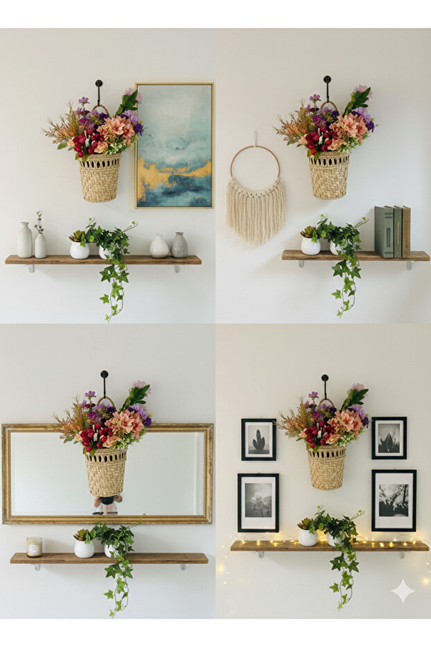 HASIR MİNİ KAPI DUVAR SÜSÜ 10X17X20 ORGANİZER ÇOK AMAÇLI - 4