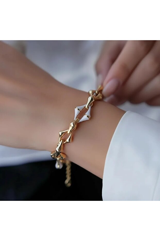 BEYAZ MİNELİ BİLEKLİK - 1