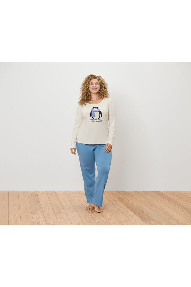 Kadın Pijama, Basic Penguen - 4