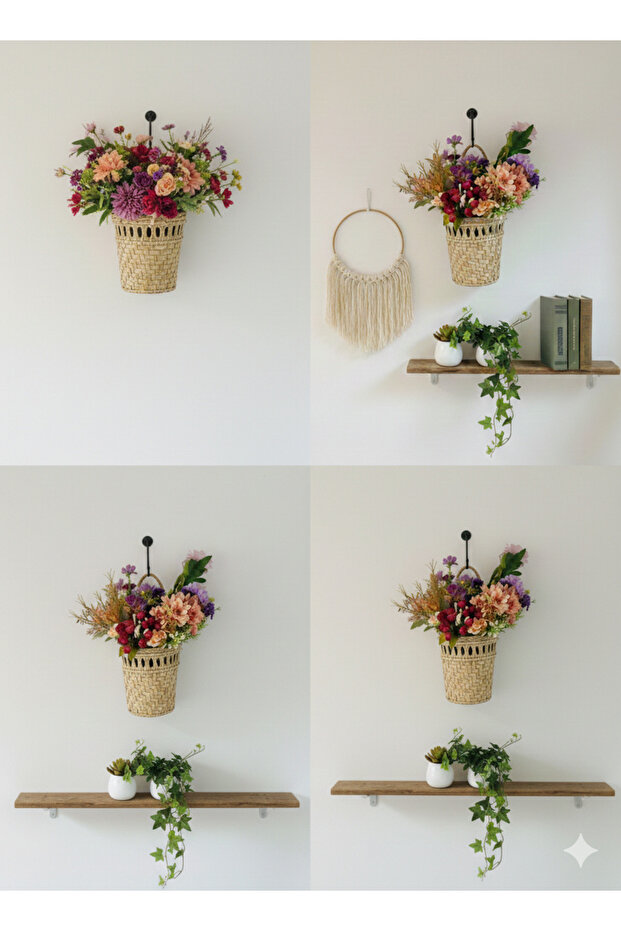 HASIR MİNİ KAPI DUVAR SÜSÜ 10X17X20 ORGANİZER ÇOK AMAÇLI - 1