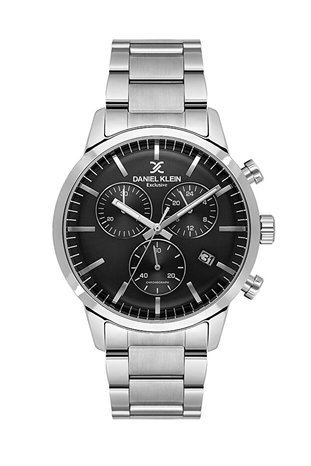 Curved Glass Steel Strap Luxury Design Men's Wristwatch with 2 Years Warranty