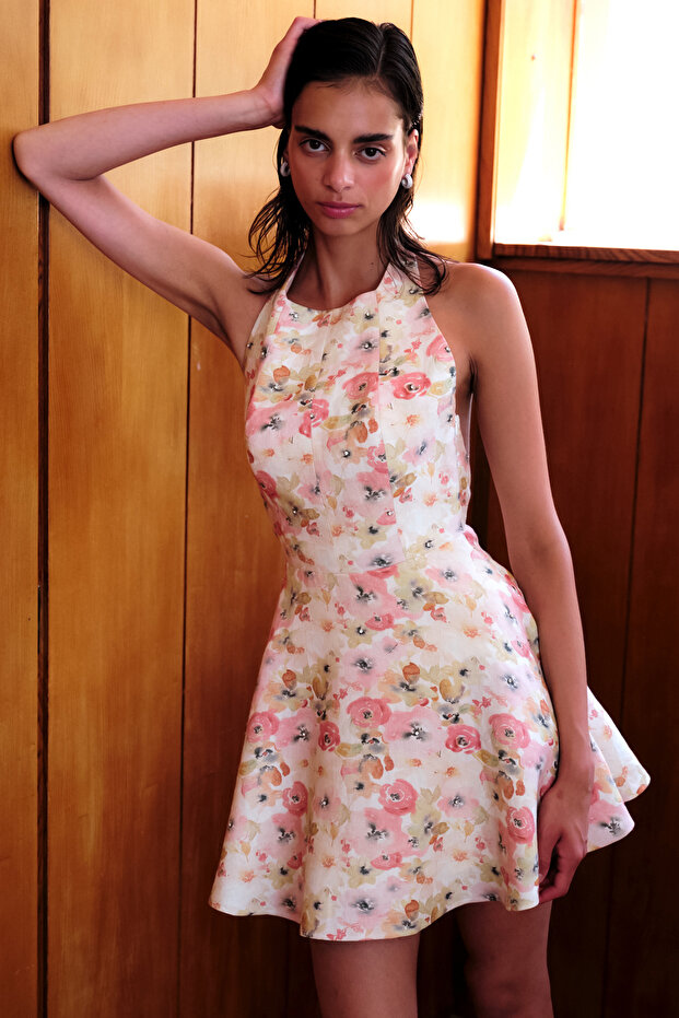 Aurora Mini Elbise - 3