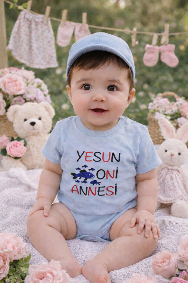 1-Piece Baby Bodysuit, Compatible with 1–2–3–4 Years Old, Cotton, Printed Days of Use