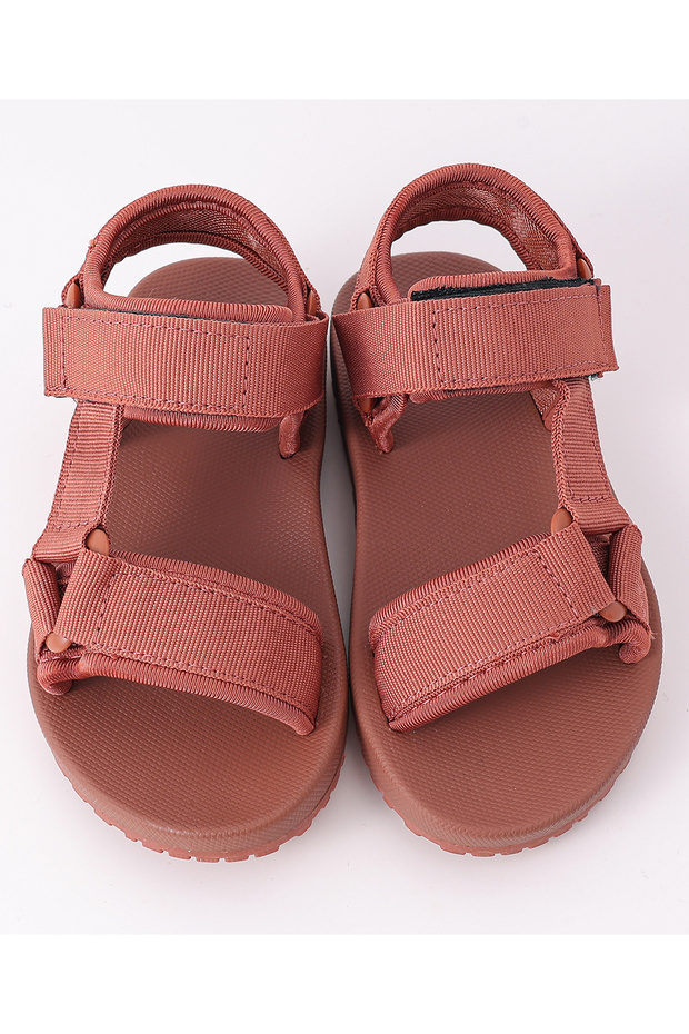 صندل بإغلاق فيلكرو متين - وردي - 6