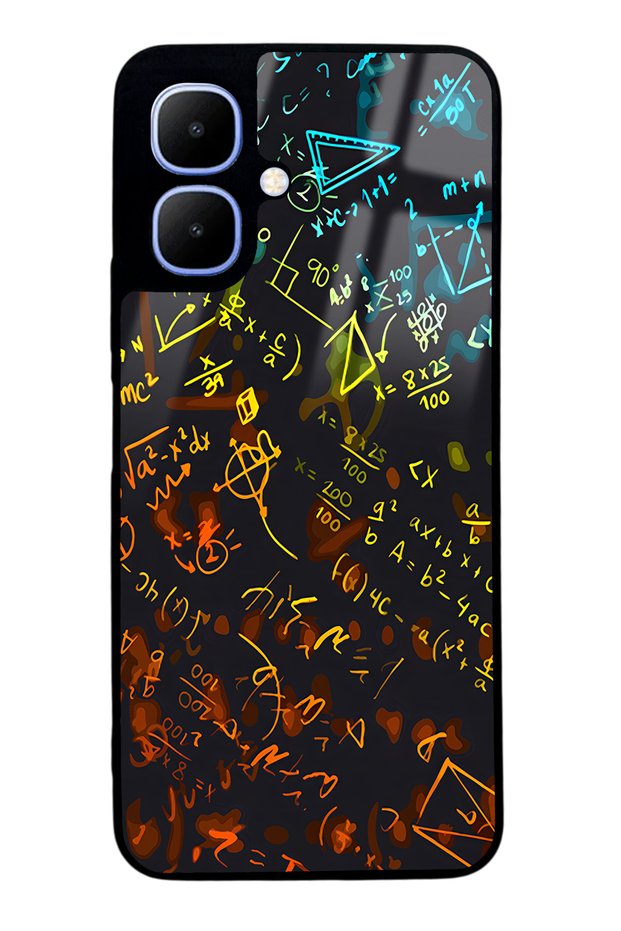 Infinix Smart 10 Glossy Phone Case with Mathematical Design