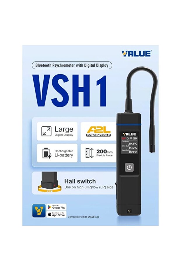Higrometru și termometru Bluetooth VSH1 - 2