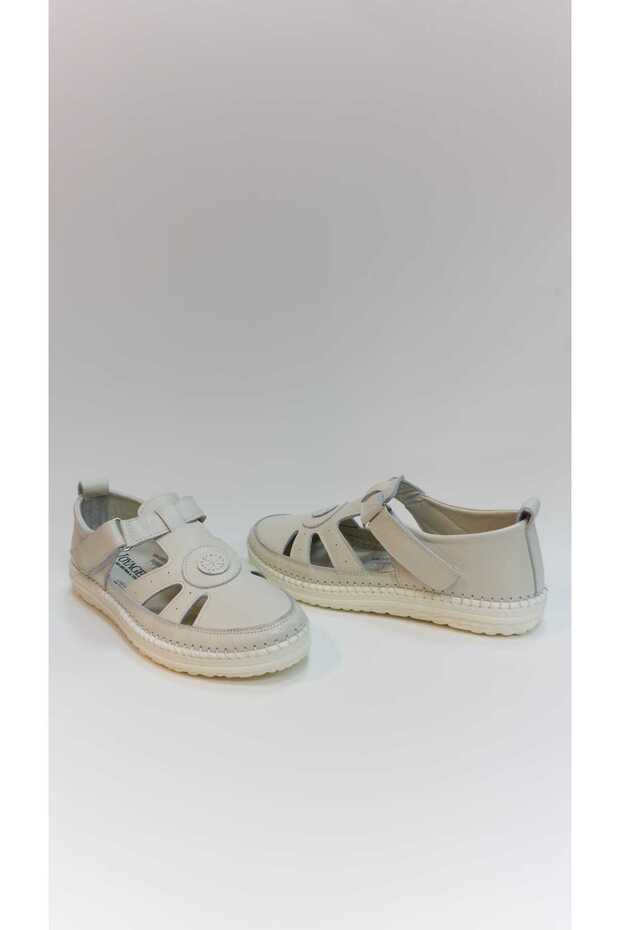 Women's Sandals Genuine Leather Velcro Straps Flexible Orthopedic Comfortable