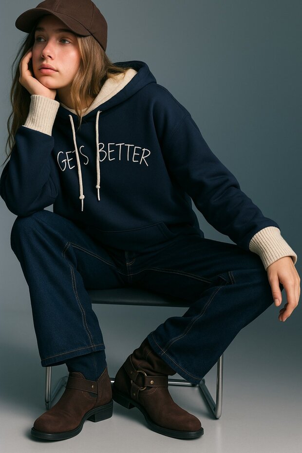 Üç İplik Gets Better Baskı SWEAT - 1