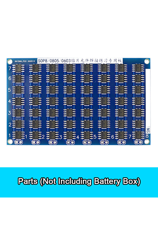 لوحة تدريب اللحام D، لوحة دوائر SMD، مصباح LED، مكونات إلكترونية SMT، مجموعة أدوات مشروع لوحة الدوائر المطبوعة DIY.