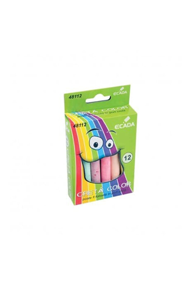 Colored chalk 12/pack - 1