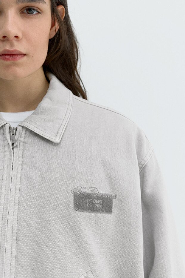 İşlemeli yama detaylı ceket - 6