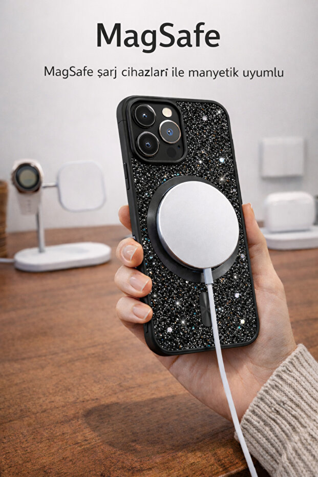 iPhone 14 Compatible Camera Protruding Shockproof Silvery Case - 4