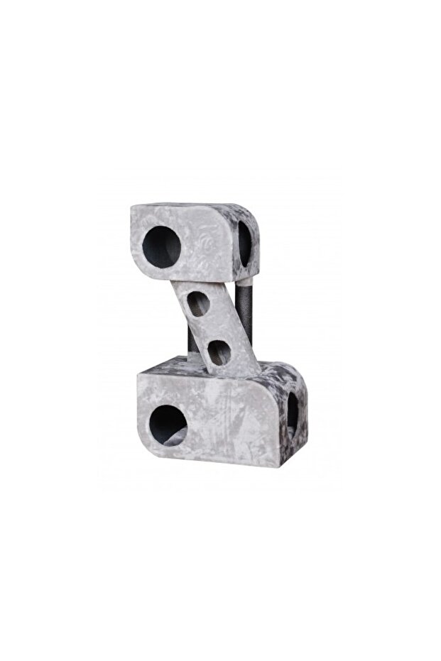 Grey Cat Tree Play Tower And Scratching Rest Sleep - HY19336 - 40 x 40 x 48 cm