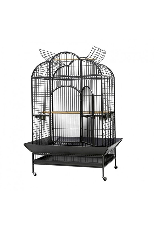 Bird Cage (A24) - 131.5 x 102 x 185cm[Dimension - 131.5 x 102 x 185cm]-Black