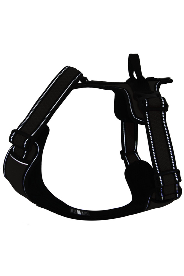 Vertex Front Harness - 3m Reflective Color - Black, Size - S