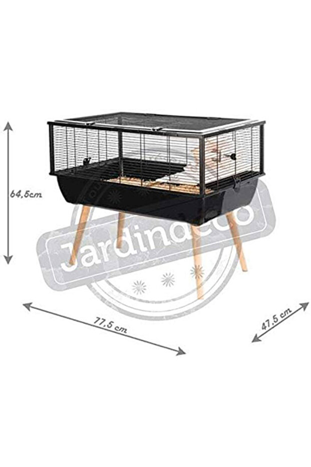 Neo Nigha Small Rodent Cage - L, 77.5 x D 47.5 x H 64.5cm, Beige