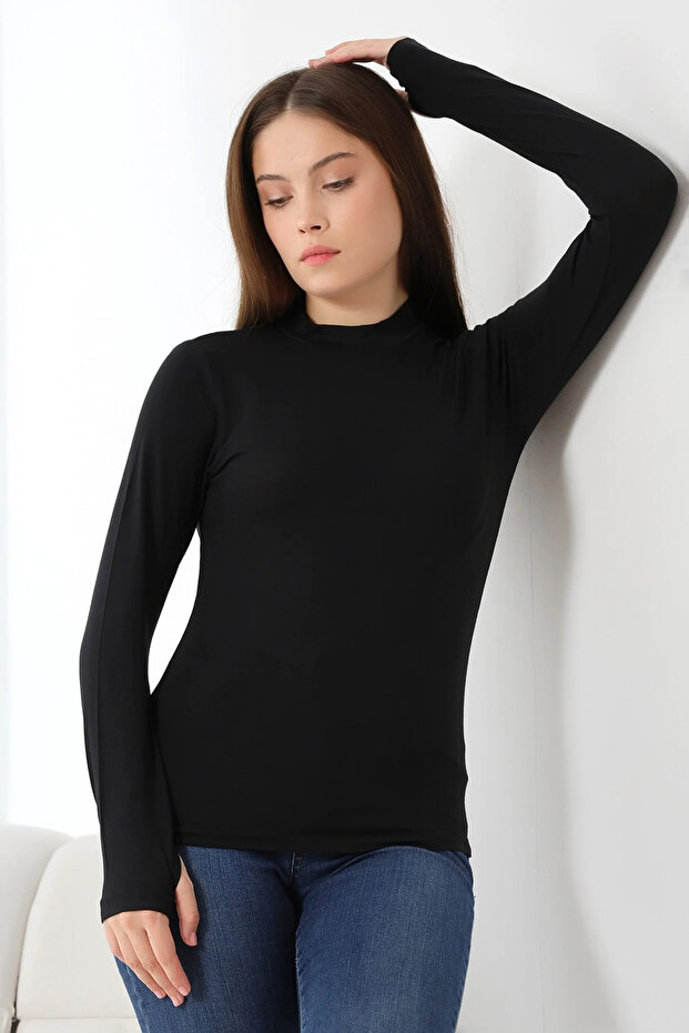 Women's Half Fisherman Fingerless Body Blouse