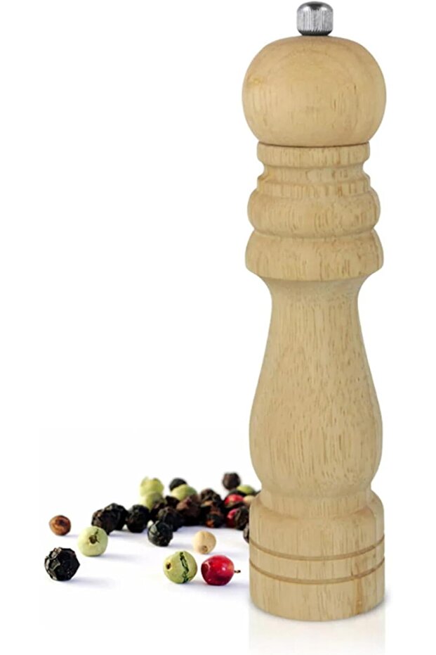 Solid Wood 21 cm Manual Pepper Grinder-Spice Grinder