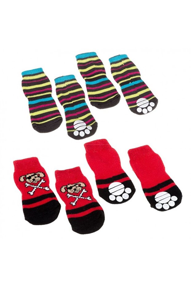 Pet Socks Antislip[Dimension - 8.5 x 3.5 x 0.8cm, Size - M]