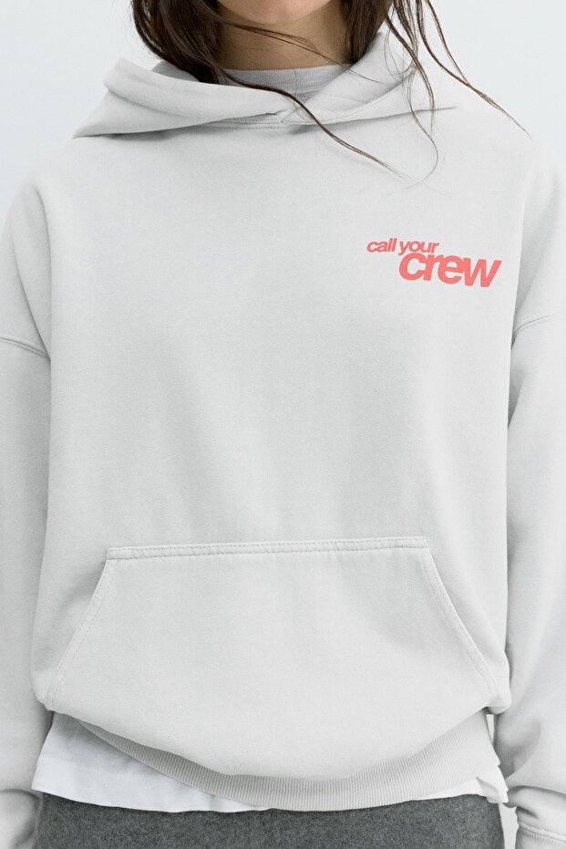 Kapüşonlu crew studios sweatshirt - 6