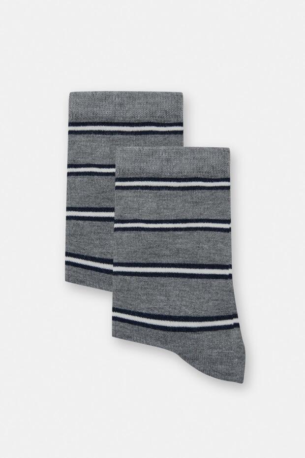 Çizgili uzun çorap - 2