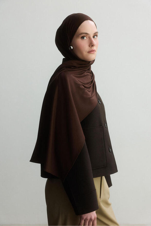ÇİKOLATA KAHVE BAMBU PENYE ŞAL - 3