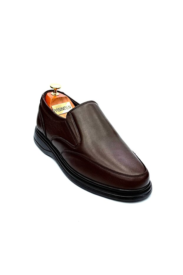 Genuine Leather Men's Orthopedic Dad Shoes with Elastic Inner and Outer Leather
