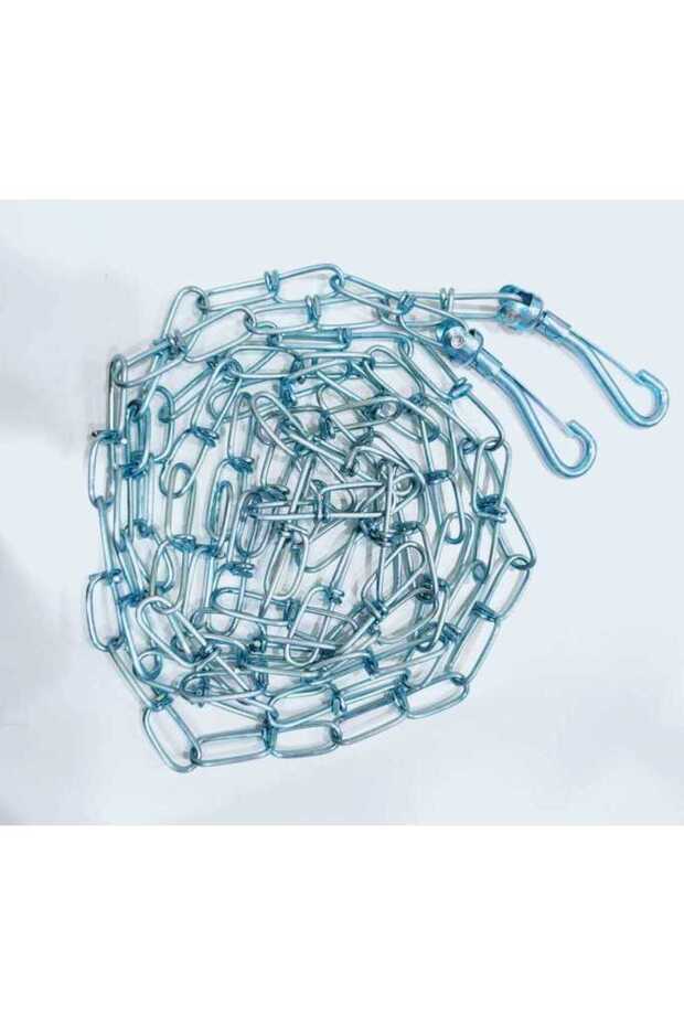 Dual Clasp Zincification Tie-Out Chain[Dimension - 3mm x 300cm]